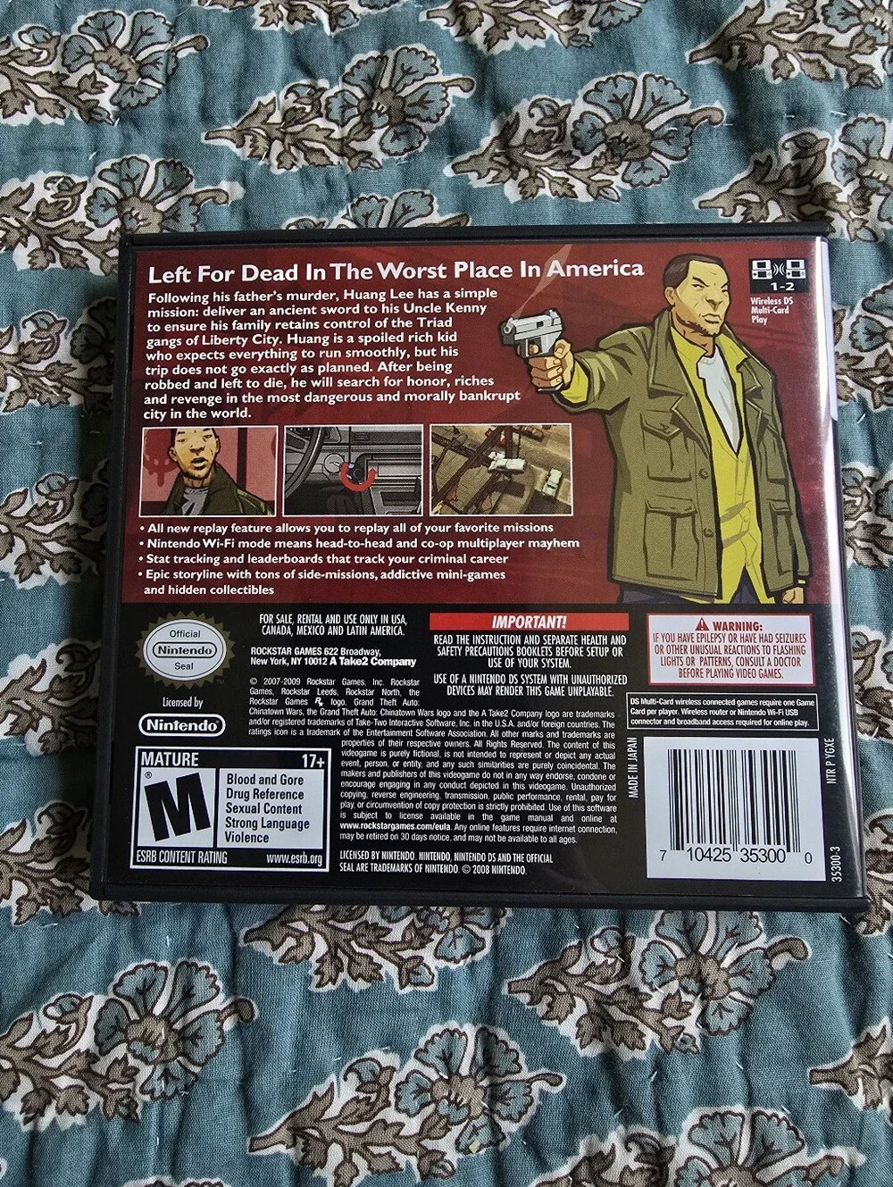 Grand Theft Auto: Chinatown Wars Video Game (Nintendo DS, 2009) Complete Mint